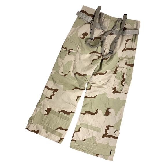 Military Chemical Protective Pants Men Large/Regular Suspenders Chocolate Camo - Picture 2 of 14